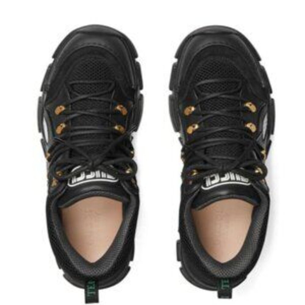NIB Authentic Gucci Flashtrek sneakers In Black - Picture 10 of 14